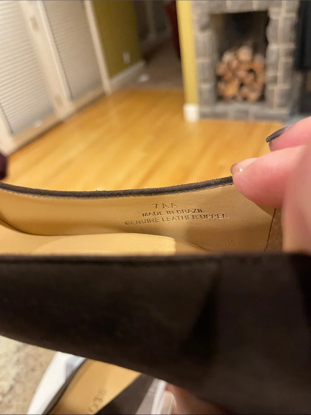 NWOT Talbots Dark Brown Pointed-Toe Genuine Leather & Suede Pumps